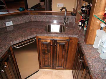 cabinets in wet bar