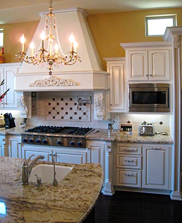 wood cabinets, kitchen