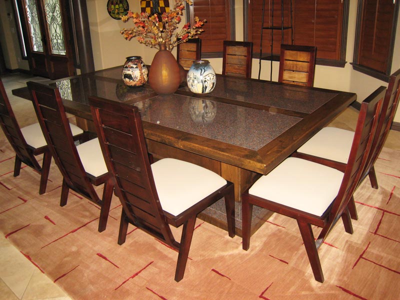Custom Dining Room Table And 6 Chairs